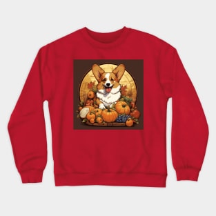 Thanksgiving Corgi Crewneck Sweatshirt